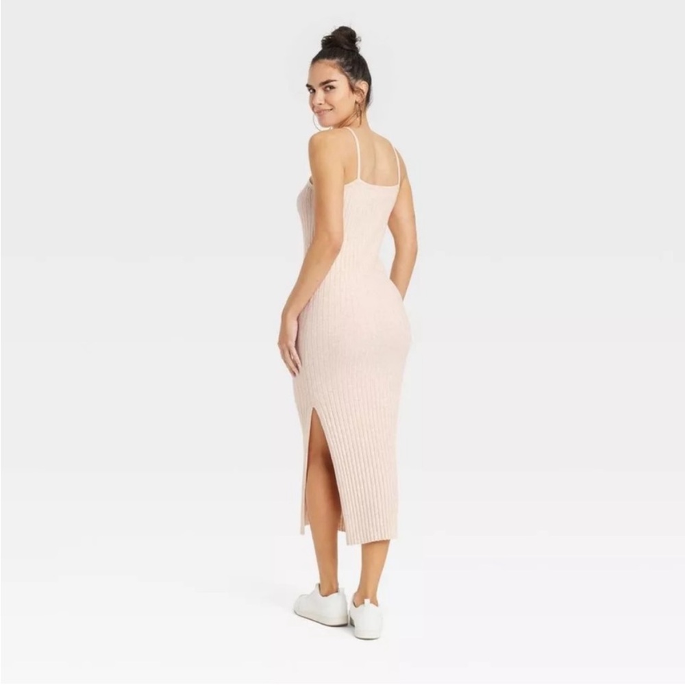 Universal Thread Ribbed Knit Spaghetti Strap Midi… - image 2